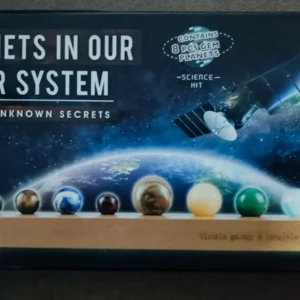 Sistema Solar Educativo – Kit de 8 Planetas con Base de Madera